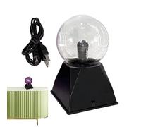 Plasma Ball - Lampada al plasma USB ricaricabile, palloncino elettrostatico con attivazione del suono, lampada da scrivania interattiva, palla al plasma per decorazione, giocattolo e adulti, effetto e