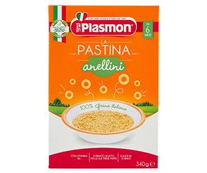 Plasmon - Anellini, con Calcio, Ferro e Vitamine B, 340 g