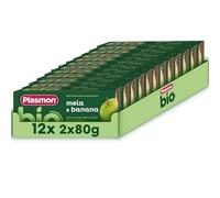 Plasmon BIO Omogeneizzato Banana Mela 2X80g (12 Confezioni)