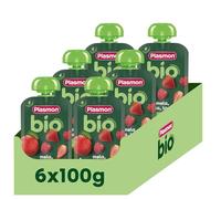 Plasmon BIO Pouch Mela Fragola Lampone 100g (6 Pezzi)