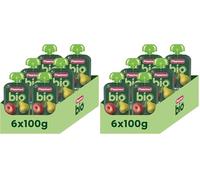 Plasmon BIO Pouch Mela Pera 100g (6 Pezzi) (Confezione da 2)