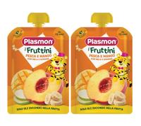 Plasmon I Fruttini Pesca E Mango Con Mela E Banana 2x130 g