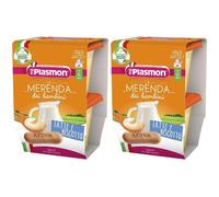 Plasmon La Merenda Dei Bambini Merende Latte Biscotto Asettico 2 X 120