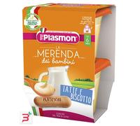 Plasmon - Merenda Latte Biscotto: Confezione 2x120 gr
