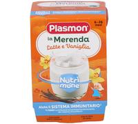 Plasmon La Merenda Dei Bambini Merende Latte Vaniglia Asettico 2x120 g