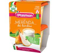 plasmon La Merenda Dei Bambini Sapori Di Natura Pera/Yogurt 2x120g 6Mesi+
