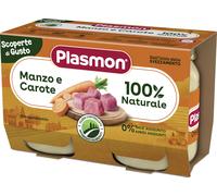 PLASMON OMOGENEIZZATI MANZO CAROTE 2 PEZZI DA 120 G