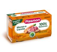 Plasmon Cuore di Natura Omogeneizzato Manzo Carote 2 Pezzi Da 120 G