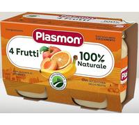 Plasmon omogeneizzato 4 frutti 2 vasetti da 104g