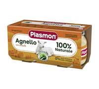 Plasmon Omogeneizzato Carne Agnello e cereale 2x80g Con Carne Italiana, 100% naturale, senza amidi e sale aggiunti