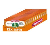 Plasmon Omogeneizzato Verdura Broccoli 80g 24 Vasetti Con verdure selezionate 100% naturale, senza amidi e sale aggiunti