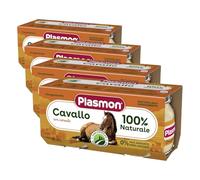 Plasmon Omogeneizzato Carne Cavallo e cereale 2x80g (Confezione da 4)