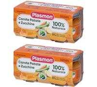 Plasmon® Omogeneizzato Carote, Patate e Zucchine 2x2x80 g Pappa
