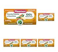 Plasmon Omogeneizzato Carote, Patate e Zucchine 2x80g (Confezione da 5)