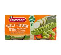Plasmon Omogeneizzato di Verdure di Piselli e Zucchine - 24 vasetti da 80 gr - Totale: 1.92 kg