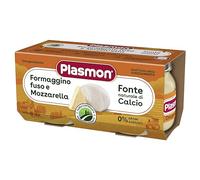 Plasmon Omogeneizzato Formaggino Fuso e Mozzarella 80g 24 Vasetti Con formaggi selezionati, senza aromi aggiunti