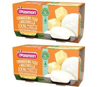 Plasmon Omogeneizzato Formaggino Mozzarella 80 G X 2 Pezzi 2x2x80 g Pa
