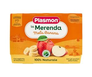 Plasmon Omogeneizzato La Frutta dei Bambini Mela e Banana - 24 Vaschette da 100gr
