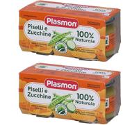 Plasmon Omogeneizzato Piselli Zucchine 80 G X 2 Pezzi 2x2x80 g Pappa