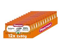 Plasmon Omogeneizzato Pesce Spigola con Patate 80g 24 Vasetti Con Ingredienti selezionati, 100% naturale, senza amidi e sale aggiunti