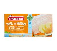 Plasmon Omogeneizzato Trota con Verdure, 4 x 80 g