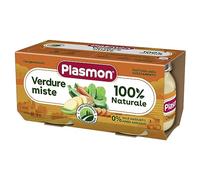 Plasmon Omogeneizzato Verdura Verdure miste 80g 12 Vasetti Con verdure selezionate 100% naturale, senza amidi e sale aggiunti 1,92 Chilogrammi
