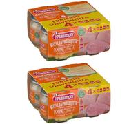 Plasmon Omogeneizzato Vitello e Prosciutto 4 x 80 g 2x4x80 g Pappa