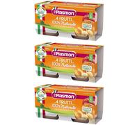 Plasmon Omogenizzato 4 Frutti 100% Naturale 3x2x80 g Pappa