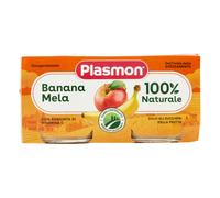 Plasmon - Omogenizzato Frutta Banana Mela: Confezione 2x80 gr