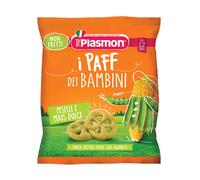 Plasmon Paff dei bambini Piselli e Mais Dolci Offerta 6 confezioni da 15gr