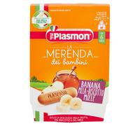 Plasmon La Merenda Dei Bambini Banana Mela Biscotto Miele 2x120g