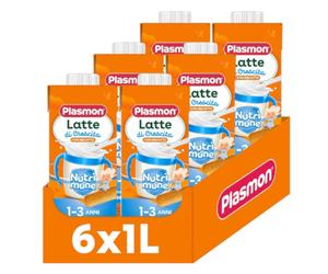 Plasmon Stage 1-3 Anni Latte Di Crescita Al Biscotto 6 X 1 L