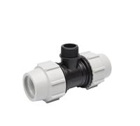 PLASSON RACCORDO A COMPRESSIONE TEE T A 90° MASCHIO MANICOTTO 63 50 40 32 25