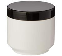 PLAST 2271241 - White Jars with Black Lid, 250 ml, Pack of 15