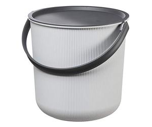 Plast Team Akita 59020600 - Secchiello riciclato, 53 litri, colore: Grigio/Nero