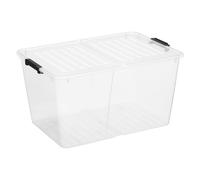 Plast Team Home Box Flex 50L contenitore a doppio coperchio trasparente