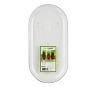 Plastec Ovale Plantpak piattino, Trasparente