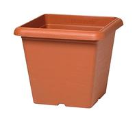 Plastecnic Vaso Quadro Terrae Colore Terracotta Vasi 40cm