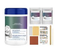 Plaster Casting Kit - Kit per colata a mano da 4,8 pollici | Plaster Of Pari For Crafts and Modeling Compound with Gold Silver Powder, Cloning Powder Set for Kids and Adults,