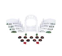 Plastic Arbor & Picket Fences With Decorations Set of 20 Cod. 4233
