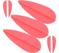 Plastic Arrow Fletchings Red Durable Vanes for Archery Training Practice
