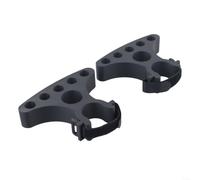 Plastic Bicycle Handlebar Support Bracket 2-Pack | Lightweight plastic, 56g total weight, easy carry, compact storage, black color
