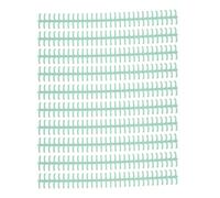 PLASTIC BINDING COMB DURABLE WEAR RESISTANT 10MM 30 HOLE CUTTABLE LOOSE LEAF BINDING SPINE FOR STUDENT OFFICE (Green)