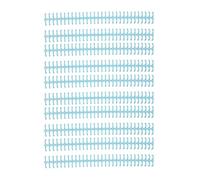 PLASTIC BINDING COMB DURABLE WEAR RESISTANT 10MM 30 HOLE CUTTABLE LOOSE LEAF BINDING SPINE FOR STUDENT OFFICE (Transparent Light Blue)