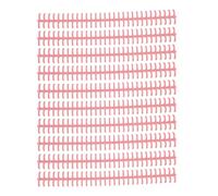 PLASTIC BINDING COMB DURABLE WEAR RESISTANT 10MM 30 HOLE CUTTABLE LOOSE LEAF BINDING SPINE FOR STUDENT OFFICE (Coccineous Pink)