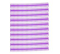 PLASTIC BINDING COMB DURABLE WEAR RESISTANT 10MM 30 HOLE CUTTABLE LOOSE LEAF BINDING SPINE FOR STUDENT OFFICE (Purple)