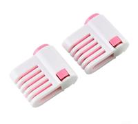 Plastic Cake Slicer Adjustable 5 Layers Pink Green(pink) | Adjustable height, cuts 5 even layers, plastic wire, sponge butter cakes, pink green colors