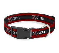 Plastic Clip Collar 1969 Camaro Z/28 Emblem/Stripe Red/Black/Gray/Silver NARROW-