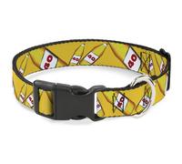Plastic Clip Collar 40 Oz. Beer Bottles Yellow WIDE-Small 13-17"