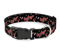 Plastic Clip Collar A CHRISTMAS STORY Title Logo and Lights Black/Reds NARROW-Me